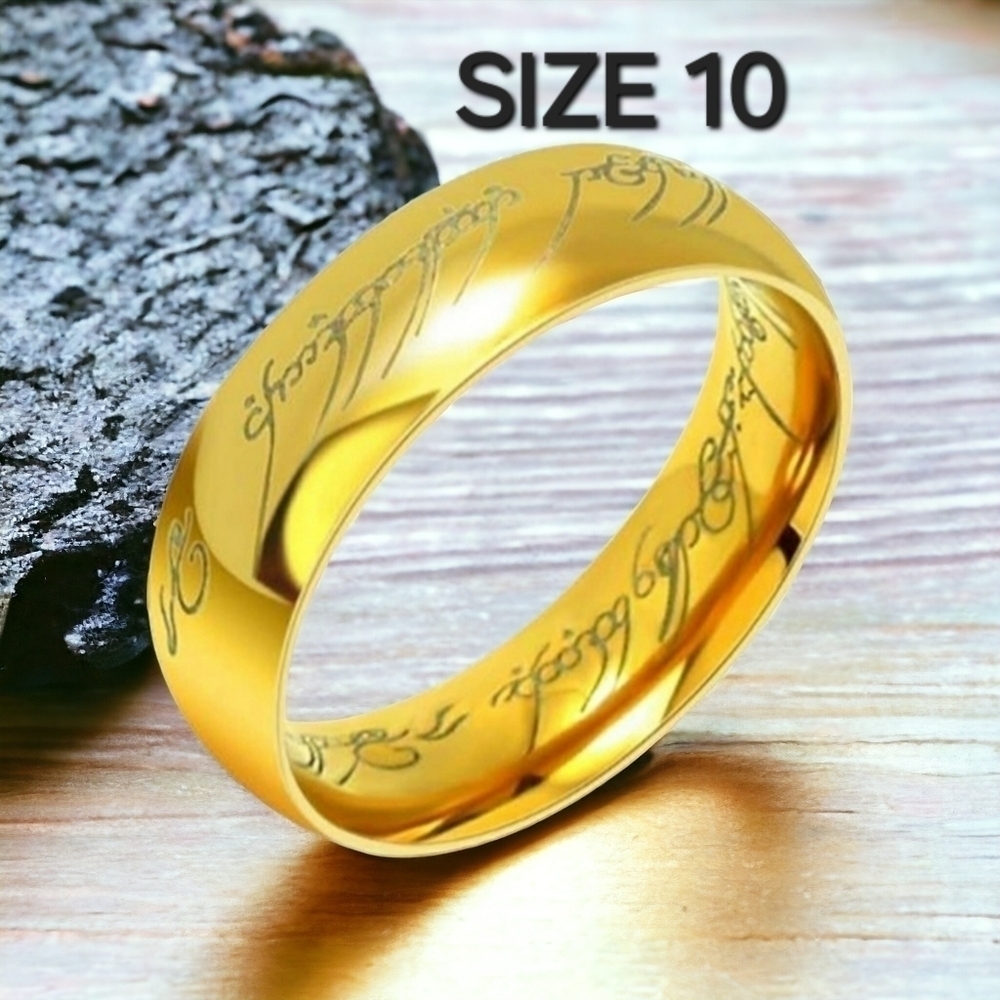 𝅺Lord Of The Rings Unisex The One Ring NWOT Size 10
